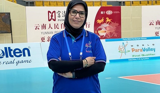 قضاوت داور ایرانی در رقابت های والیبال نشسته چین