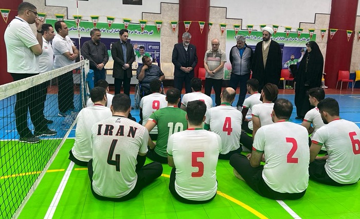 بازدید پولادگر از اردوی تیم ملی والیبال نشسته مردان