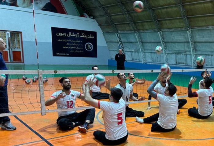 روایت تصویری از تمرینات تیم ملی والیبال نشسته مردان