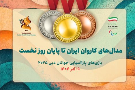 سه طلا و دو نقره دستاورد کاروان ایران در اولین روز بازی های پاراآسیایی جوانان دبی ۲۰۲۵|